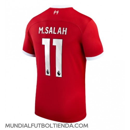 Camiseta Liverpool Mohamed Salah #11 Primera Equipación Replica 2023-24 mangas cortas